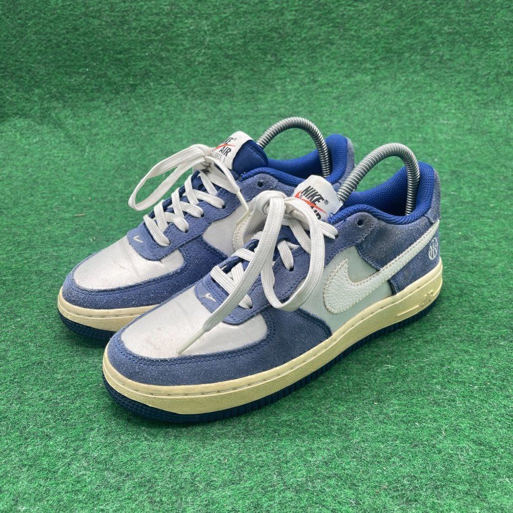 Nike Air Force 1 GS 596728-438 Youth Size 5Y- Blue White - Picture 3 of 8